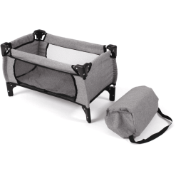BAYER CHIC 2000 Puppen-Reisebett Deluxe Melange Grau
