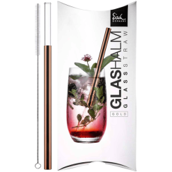 Eisch Glas-Trinkhalm GENTLEMAN 20 Cm Kupfer