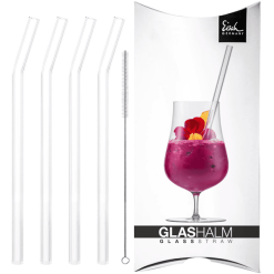 Eisch Glashalm-Set GENTLEMAN 22,5 Cm 4er Set Transparent