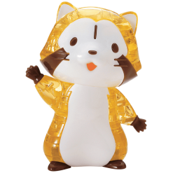 HCM Kinzel Crystal Puzzle Puchi Rascal Waschbär Mehrfarbig