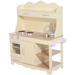 HOMCOM Kinderküche Gelb