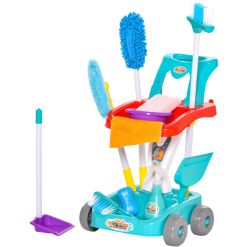 HOMCOM Kinderreinigungsset Mit 22 Zubehörteilen Bunt