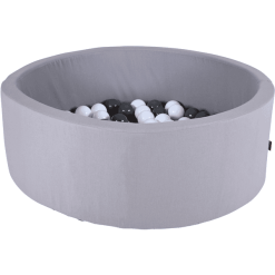 Knorr Toys® Bällebad Soft "Grey" - 100 Balls Grey/white Grau