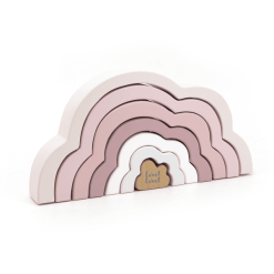 Label Label Label-Label - Rainbow Puzzle Cloud - Pink