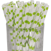 Luxentu Papier-Trinkhalme Cocktail 13 Cm 100er Set Hellgrün