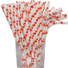 Luxentu Papier-Trinkhalme Gepunktet Mit Knick 19.7 Cm 100er Set Orange