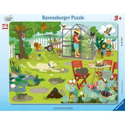 Ravensburger Rahmenpuzzle - Unser Garten 12 Teile