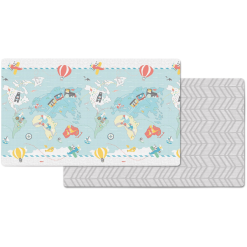 SkipHop Skip Hop Doppelseitige Spielmatte Reisefreunde