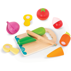 B. Toys B.TOYS B. Chop 'n' Play -  Holz-Gemüse Mit Klettverbindung Inkl. Schneidebrett 14-teilig 1
