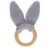 BabyJem Beißring Aus Holz Hase, Grau -Kinderspielzeug Geschäft babyjem beissring aus holz hase grau a375266