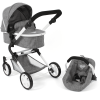 BAYER CHIC 2000 Kombi-Puppenwagen Lia, Jeans Grau