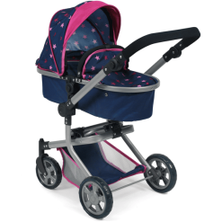 BAYER CHIC 2000 Kombi-Puppenwagen MIKA Stars Marine