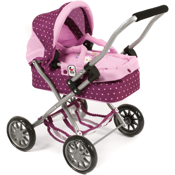 BAYER CHIC 2000 Mini-Kuschelwagen SMARTY Dots Brombeere 3 BAYER CHIC 2000 Mini-Kuschelwagen SMARTY Dots Brombeere