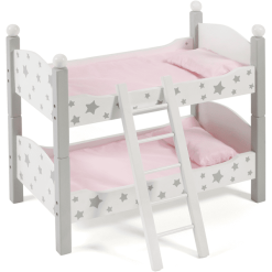 BAYER CHIC 2000 Puppen-Etagenbett Stars Grau