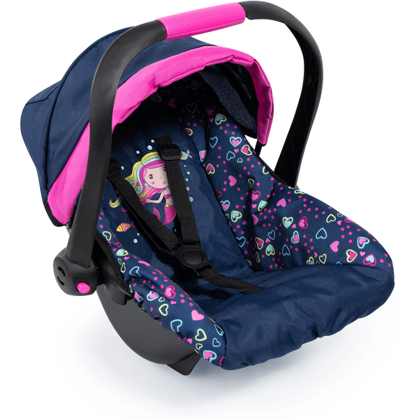 Bayer Design Puppen-Autositz Mit Dach Blau, Mit Meerjungfrau 3 Bayer Design Puppen-Autositz Mit Dach Blau, Mit Meerjungfrau