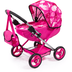 Bayer Design Puppenwagen Pink Sterne
