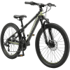 Bikestar Kinderrad 24 Zoll Alu MTB Sport Schwarz, Grün