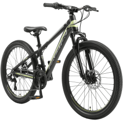 Bikestar Kinderrad 24 Zoll Alu MTB Sport Schwarz, Grün