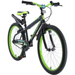 Bikestar Kinderrad 24 Zoll Urban Jungle Schwarz, Grün