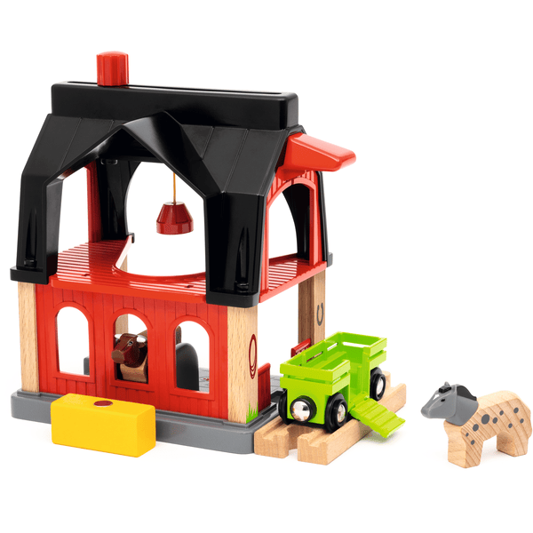 BRIO® Tierscheune Mit Heuwaggon 3 BRIO® Tierscheune Mit Heuwaggon