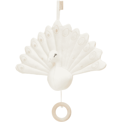 Cam Cam Copenhagen Cam Cam® COPENHAGEN Musik Mobile, Pfau - Creme Weiß