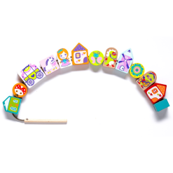 CUBIKA TOYS Cubika Schnurrspielzeug Aus Holz "Märchen"