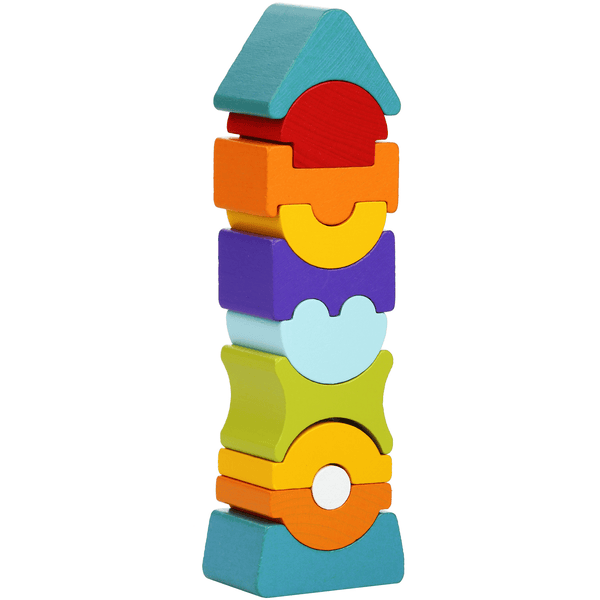 Cubika Toys Holzspielzeug Stapelturm LD-9 3 Cubika Toys Holzspielzeug Stapelturm LD-9