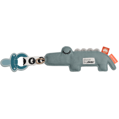 Done By Deer™ Schnulleranhänger Krokodil Croco, Blau