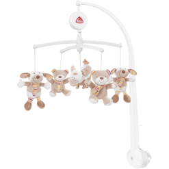 Fehn® Musik-Mobile Hund, Ente, Teddy - Rainbow