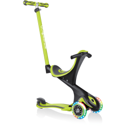 GLOBBER GO-UP COMFORT LIGHTS Mit Leuchtrollen, Lime Grün