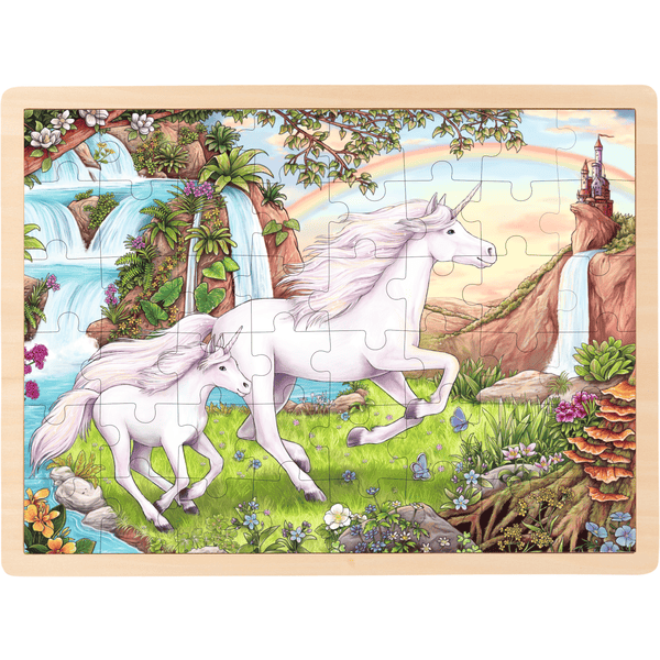 Goki Einlegepuzzle Einhorn 48 Teile 3 Goki Einlegepuzzle Einhorn 48 Teile