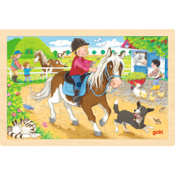 Goki Einlegepuzzle Ponyhof