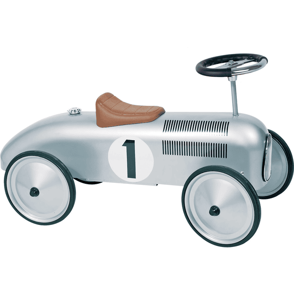 Goki Rutschfahrzeug Silber 3 Goki Rutschfahrzeug Silber