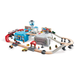 Hape Großstadtlandschaft Eisenbahn In Aufbewahrungsbox