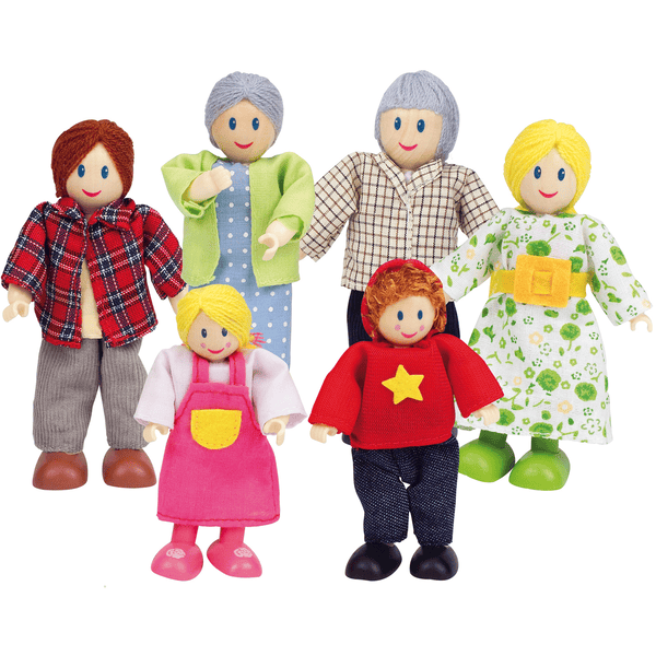 HAPE Puppenfamilie - Helle Hautfarbe 6tlg. 3 HAPE Puppenfamilie - Helle Hautfarbe 6tlg.