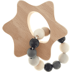 HESS Greifrassel Stern, Natur Schwarz