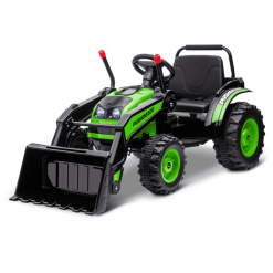 HOMCOM Elektrischer Kinderbagger Mit Schaufel Grün