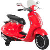 HOMCOM Elektrisches Kindermotorrad Als Vespa Rot