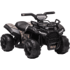 HOMCOM Elektroquad 6V Akku Elektroauto LED Frontlicht Schwarz -Kinderspielzeug Geschäft homcom elektroquad 6v akku elektroauto led frontlicht schwarz a328627