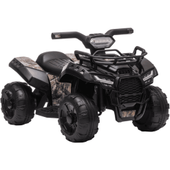 HOMCOM Elektroquad 6V Akku Elektroauto LED Frontlicht Schwarz