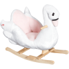 HOMCOM Kinder Schaukelwippe Als Schwan Rosa, Weiß -Kinderspielzeug Geschäft homcom kinder schaukelwippe als schwan rosa weiss a328377