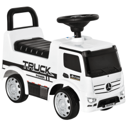 HOMCOM Rutscherfahrzeug Als LKW Weiß, Schwarz