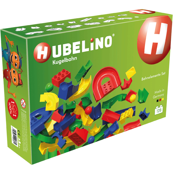 HUBELINO® Kugelbahn - 128-teiliges Bahnelemente-Set 3 HUBELINO® Kugelbahn - 128-teiliges Bahnelemente-Set