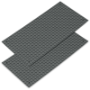 Katara Bauplatte 2er Set 12x25cm / 16x32 Pins, Dunkelgrau -Kinderspielzeug Geschäft katara bauplatte 2er set 12x25cm 16x32 pins dunkelgrau a372186