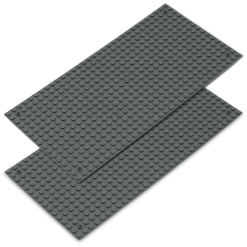 Katara Bauplatte 2er Set 12x25cm / 16x32 Pins, Dunkelgrau