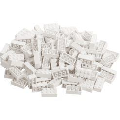 Katara Bausteine - 120 Stück 4x2 Weiß