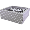Knorr Toys® Bällebad Soft Eckig - "Grey White Dots" - 100 Balls Grey/creme Grau -Kinderspielzeug Geschäft knorr toys baellebad soft eckig grey white dots 100 balls grey creme grau a415275