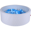 Knorr Toys® Bällebad Soft - "Geo Cube Grey" - 300 Balls Soft Blue/blue/transparent Grau -Kinderspielzeug Geschäft knorr toys baellebad soft geo cube grey 300 balls soft blue blue transparent grau a385021
