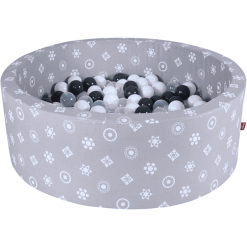 Knorr Toys® Bällebad Soft - "Royal Grey" - 300 Balls Grey/white/transparent Grau