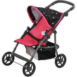 Knorr Toys® Puppenbuggy Liba NICI "Theodor Carbon" Schwarz